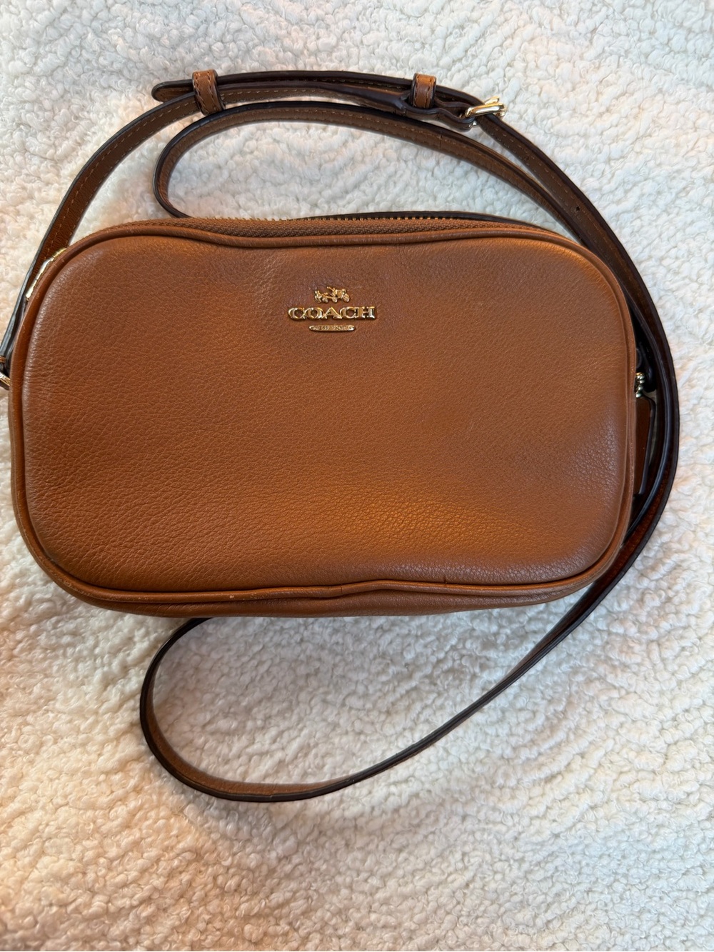 Coach Leather Crossbody Bag in Brown